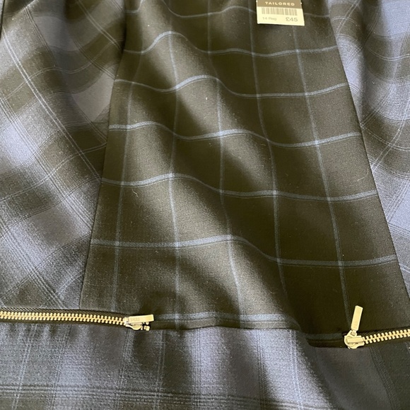 Next UK Women's Navy Tartan Pinafore Dress - Picture 3 of 5